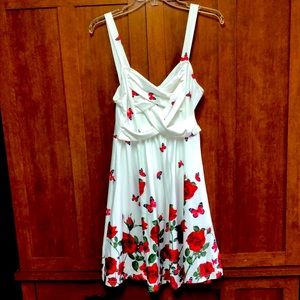 DRESSFO Rose and Butterfly Dress